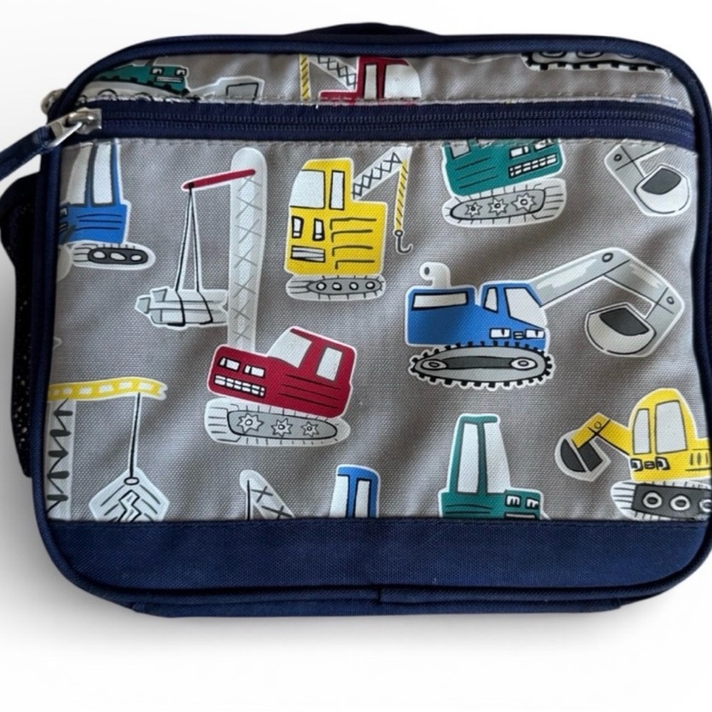 Pottery barn Kids Construction Print Lunch Bag